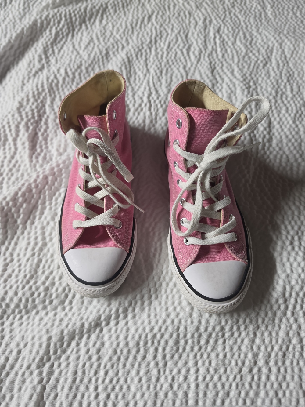 Kids Converse Pink High-Top Canvas Sneakers